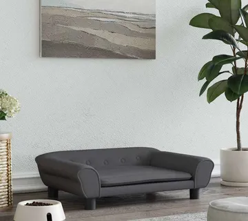 vidaXL Krevet za pse tamnosivi 70 x 48 x 22 cm baršunasti - Venlo