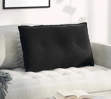 vidaXL Jastuk za leđa Crna 80 x 50 cm Kordura tekstil - Venlo