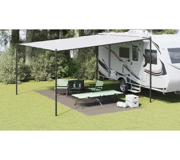 vidaXL Teppi za šator Svijetlo siva 550 x 250 cm Polietilen - Venlo