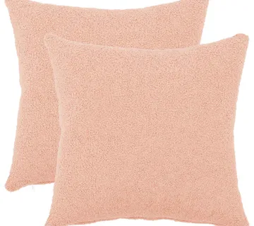 vidaXL Presvlaka za jastuk 2 pcs HEERLEN Ružičasta 35 x 35 cm Bouclé - Venlo