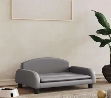 vidaXL Krevet za pse sivo 70 x 45 x 30 cm od umjetne kože - Venlo