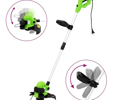 vidaXL Električni teleskopski trimer za travu 29 cm 550 W - Venlo