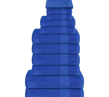 vidaXL Set ručnika FROGN od 12 dijelova plavi 360 g/m² - Venlo