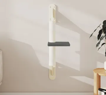 vidaXL Zidna penjalica za mačke sa stupom za grebanje tamnosivo 85,5cm - Venlo