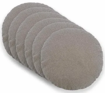 vidaXL Presvlaka za jastuk 6 pcs HEERLEN Svjetlosiva Ø 30 cm Bouclé - Venlo