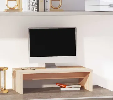 vidaXL Stalak za monitor 50 x 27 x 15 cm od masivne borovine - Venlo