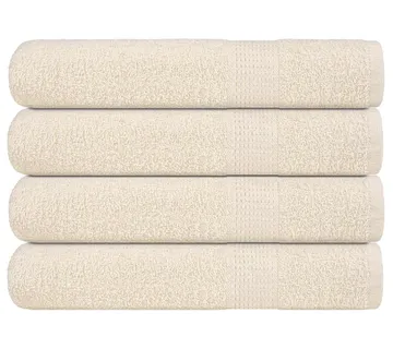 vidaXL Ručnici za saunu FROGN 4 kom krem boje 80x200 cm 360 g/m² - Venlo