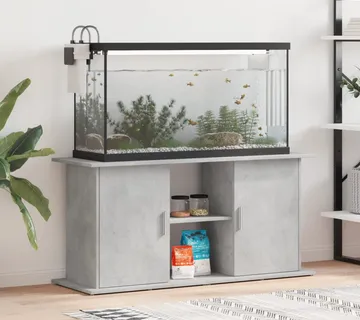 vidaXL Stalak za akvarij Betonsko-sivi 121x41x58 cm Konstruirano drvo - Venlo
