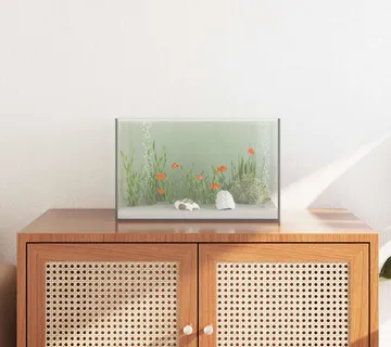 vidaXL Akvarij s pohranom *Transparent*an 40 x 25 x 25 cm Stakl - Venlo