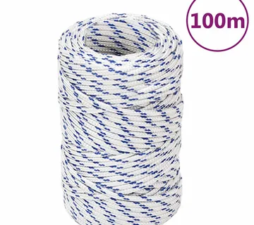 vidaXL Brodski konop bijeli 2 mm 100 m od polipropilena - Venlo
