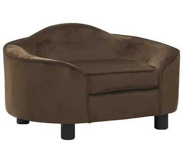 vidaXL Sofa za pse smeđa 67 x 47 x 36 cm plišana - Venlo