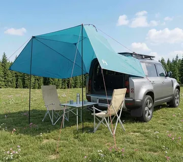 vidaXL Šator za auto 350 x 250 cm Plava Poliester i čelik - Venlo