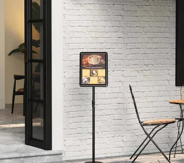 vidaXL Stalci za sajmove Crna 30 x 25 x 128 cm Aluminij - Venlo