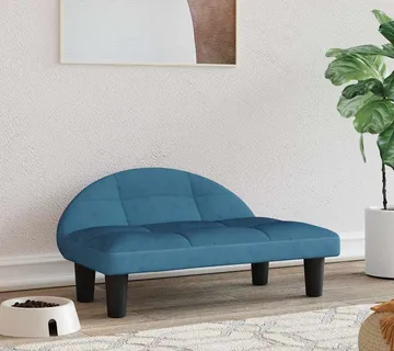 vidaXL Krevet za pse plavi 70x52x30 cm baršunasti - Venlo