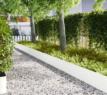 vidaXL Ograda oko Travnjaka 30 kom. 100 x 0,05 x 30 cm Bijelo - Venlo