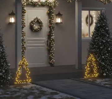 vidaXL Ukrasno božićno drvce sa šiljcima 80 LED 60 cm - Venlo