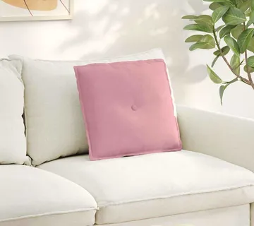 vidaXL Jastuk za leđa Ružičasta 50 x 45 cm Kordura tekstil - Venlo
