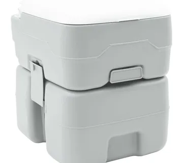 vidaXL Kamperski WC Siva 41,5 x 36,5 x 42 cm Polietilen Visoke Gustoće - Venlo