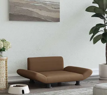 vidaXL Krevet za pse smeđi 70 x 45 x 28 cm od tkanine - Venlo