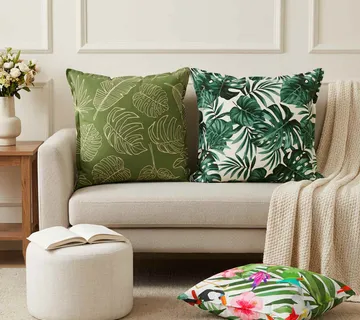 vidaXL Presvlaka za jastuk 6 kom. HOUTEN Dizajn lista 55 x 55 cm - Venlo