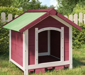 vidaXL Kućica za pse boja kave 65 x 65 x 61,5 cm od masivne borovine - Venlo