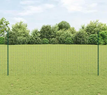 vidaXL Euro ograda s postom 10 x 1,6 m Čelik premazan PVC-om Zelena - Venlo