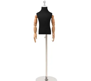 vidaXL Podesivi Maneken 120-157 cm s Postoljem Uniseks PP Crna - Venlo