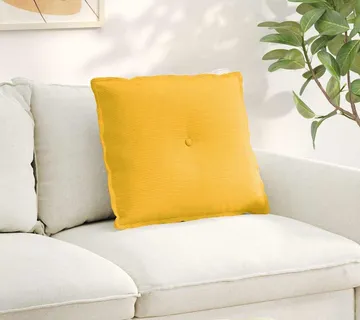 vidaXL Jastuk za leđa Svijetlo žuta 60 x 50 cm Kordura tekstil - Venlo