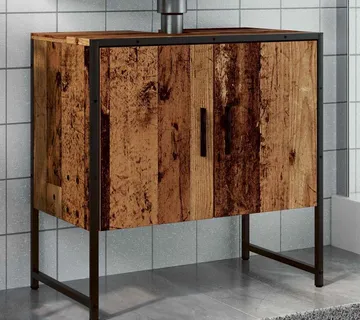 vidaXL Kupaonski ormarić za umivaonik staro drvo 60x33x60 cm - Venlo