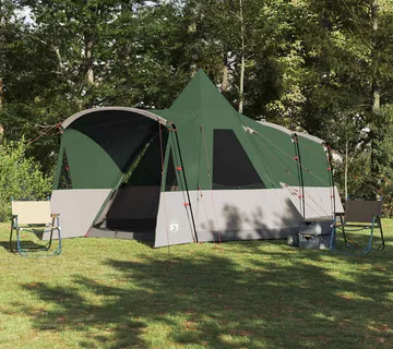 vidaXL Teepee šator za 8 osoba 8 osoba Zelena - Venlo