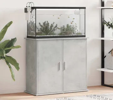 vidaXL Stalak za akvarij Betonsko-sivi 81x36x73 cm Konstruirano drvo - Venlo