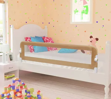 vidaXL Sigurnosna ogradica za dječji krevet bež 150 x 42 cm poliester - Venlo