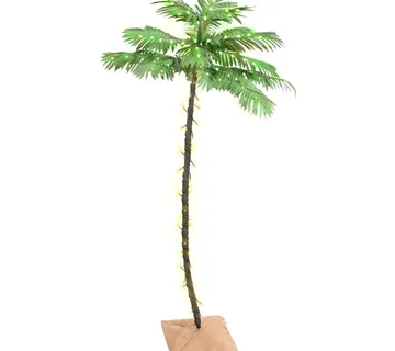 vidaXL LED palma topla bijela 96 LED žarulje 180 cm - Venlo