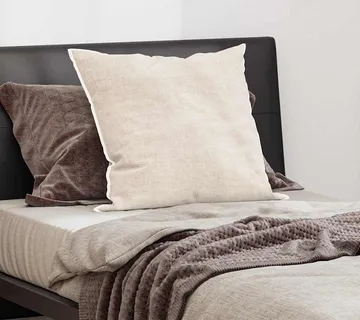 vidaXL Jastuk 81 x 80 x 20 cm Poliester Bijelo - Venlo