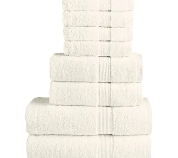 vidaXL 8-dijelni vrhunski set ručnika SOLUND krem 600 gsm - Venlo