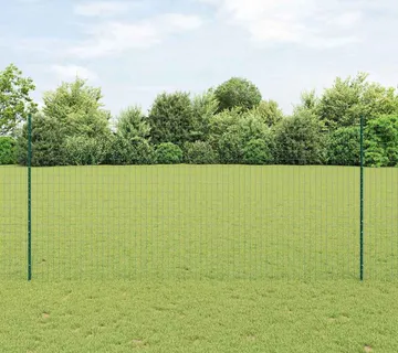 vidaXL Euro ograda s postom 10 x 1,6 m Čelik premazan PVC-om Zelena - Venlo