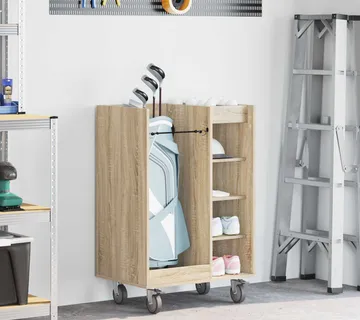 vidaXL Golf ormar s kotačem Jednobojno Sonoma hrast 65 x 45 x 98 cm - Venlo