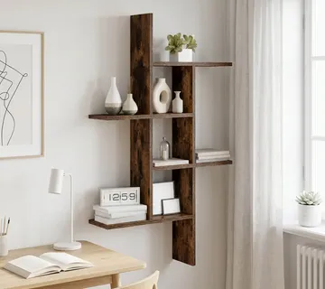 vidaXL Polica na zidu Dimljeni hrast 61 x 15 x 102 cm - Venlo
