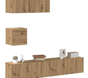 vidaXL 4-dijelni set TV ormarića montiran na zid Artisan Oak - Venlo