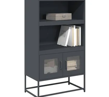 vidaXL Visoka ploča antracit 68x39x123 cm čelik - Venlo