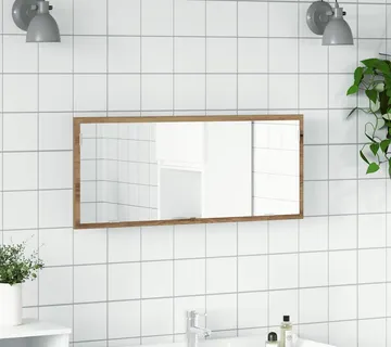 vidaXL LED kupaonsko ogledalo Artisan hrast 100x8,5x37 cm - Venlo