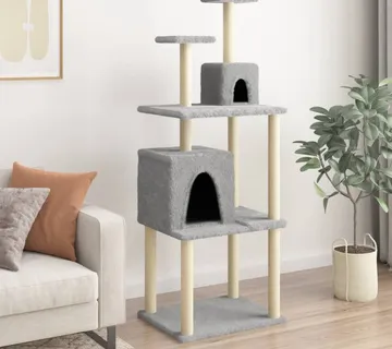vidaXL Penjalica za mačke sa stupovima za grebanje svjetlosiva 167 cm - Venlo