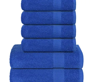 vidaXL Set ručnika FROGN od 6 dijelova plavi 360 g/m² - Venlo