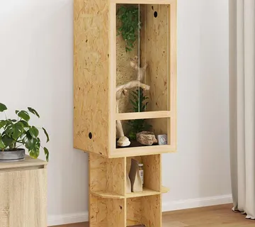 vidaXL Terarij Smeđa 50 x 50 x 150 cm OSB - Venlo