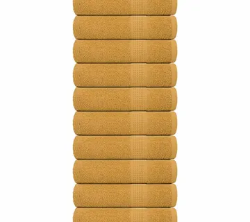 vidaXL Ručnici za ruke FROGN 10 kom zlatni 50x100 cm 360 g/m² - Venlo