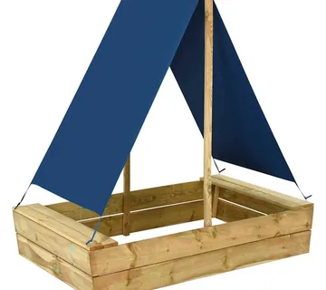 vidaXL Pješčanik s krovom 80 x 60 x 97,5 cm od impregnirane borovine - Venlo