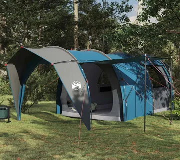 vidaXL Tunelski šator 6-osobni Plava 185T Poliester s PU premazom - Venlo