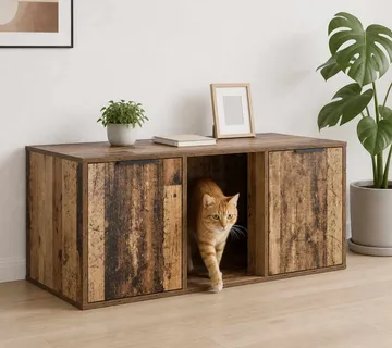 vidaXL Namještaj za kavez za mačke Staro drvo 100 x 49 x 45 cm - Venlo