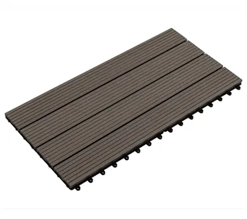 vidaXL Pločice za decking 6 kom. Tamno smeđa 60 x 30 cm WPC - Venlo