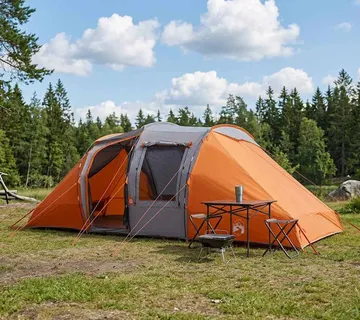 vidaXL Instant šator 524 x 232 x 192 cm Siva i narančasta - Venlo